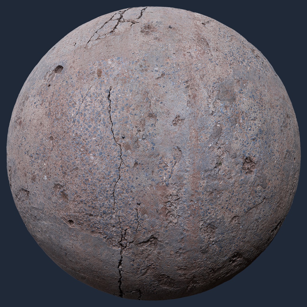 Piso de concreto danificado