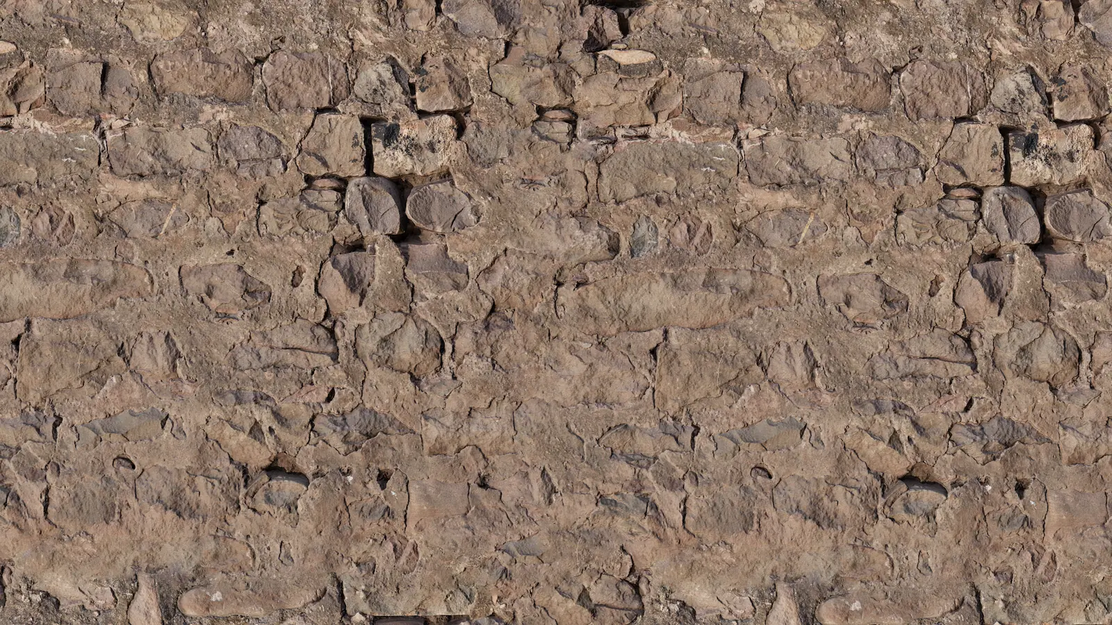 Old Stone Wall PBR texture screenshot 1