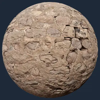 Old Stone Wall PBR Texture