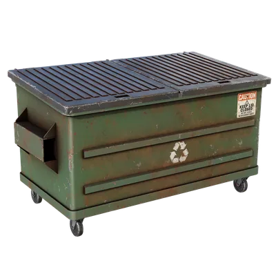 Industrial Dumpster 3D Model