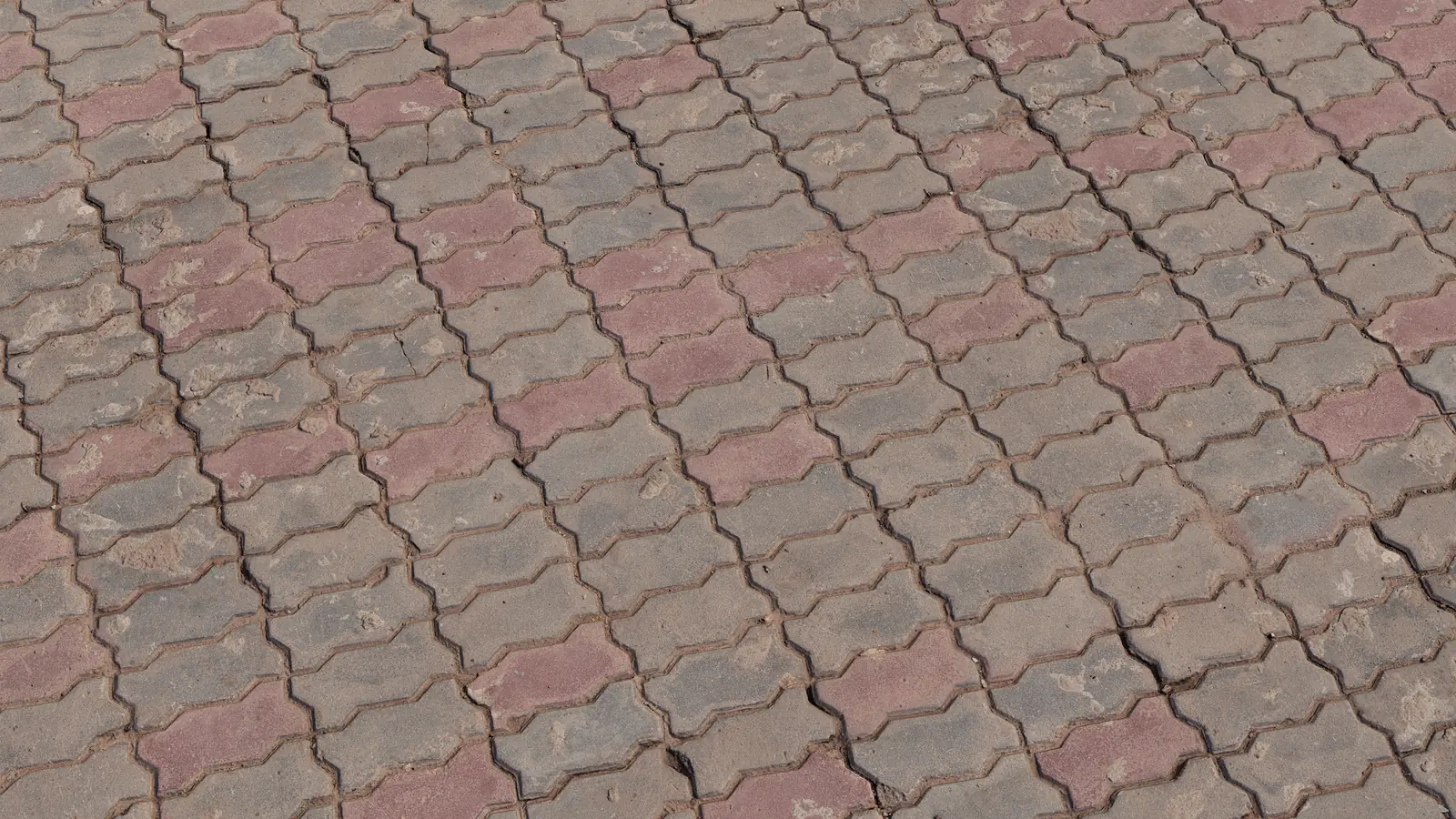 Outdoor Interlocking Pavement PBR texture screenshot 1