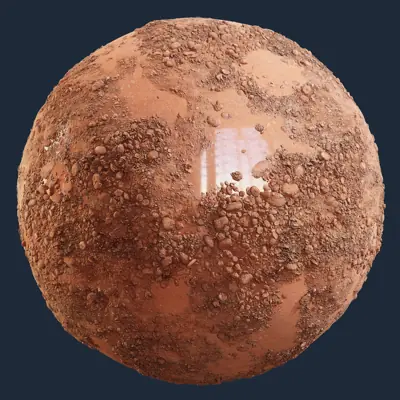 Ground PBR Texture – Wet Muddy Rocky Terrain | Free CC0 PBR