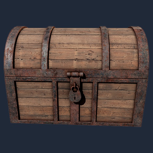 Medieval Wooden Treasure Chest – Free Medieval 3D Model