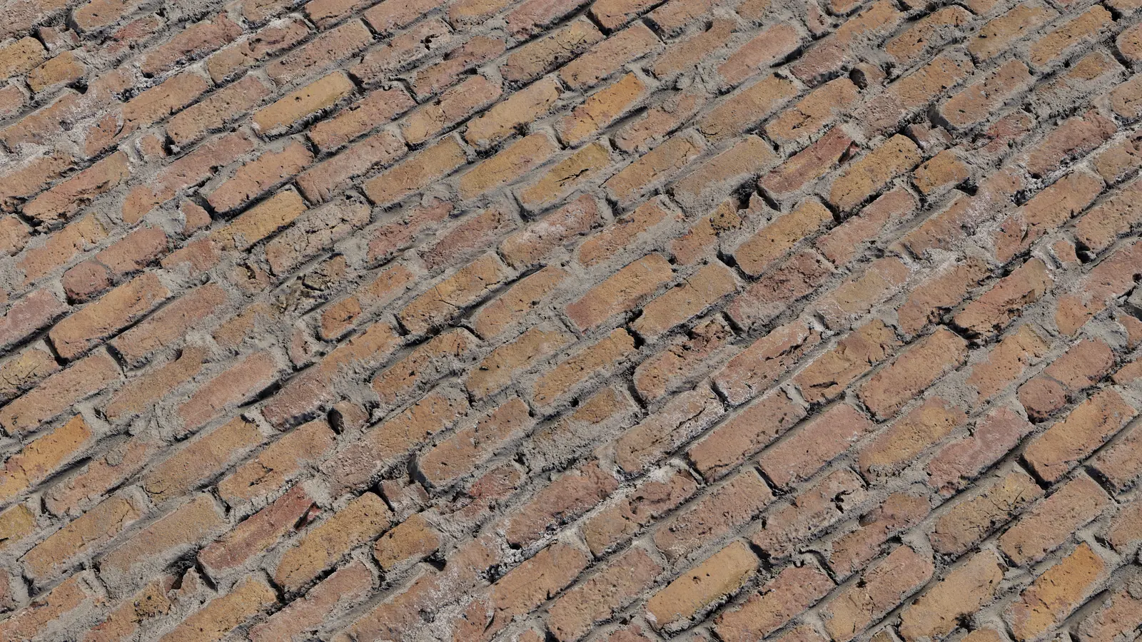 Rough Brick Wall PBR texture screenshot 1