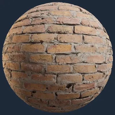 Rough Brick Wall PBR Texture