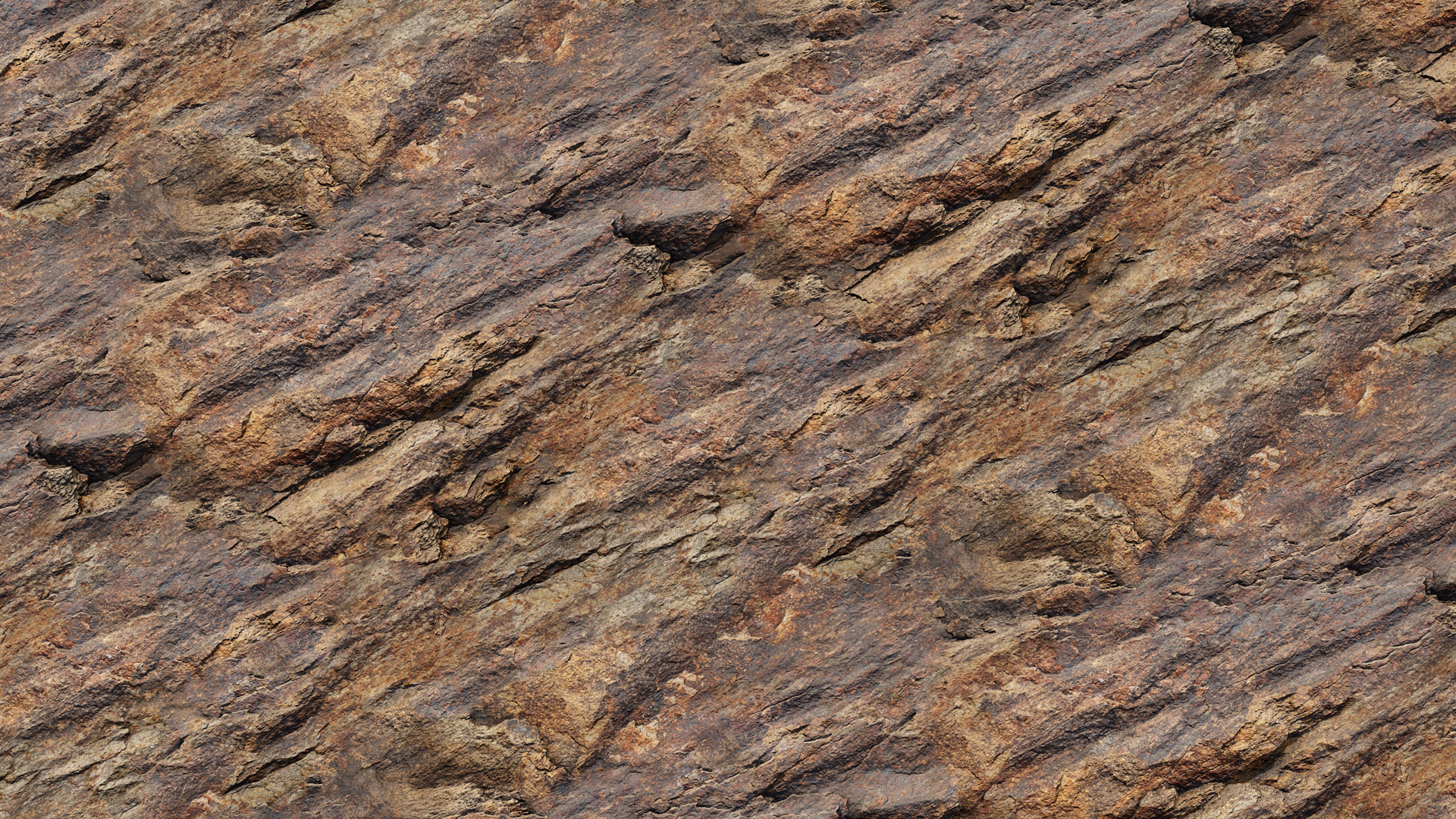 Слоистая скала PBR texture screenshot 1