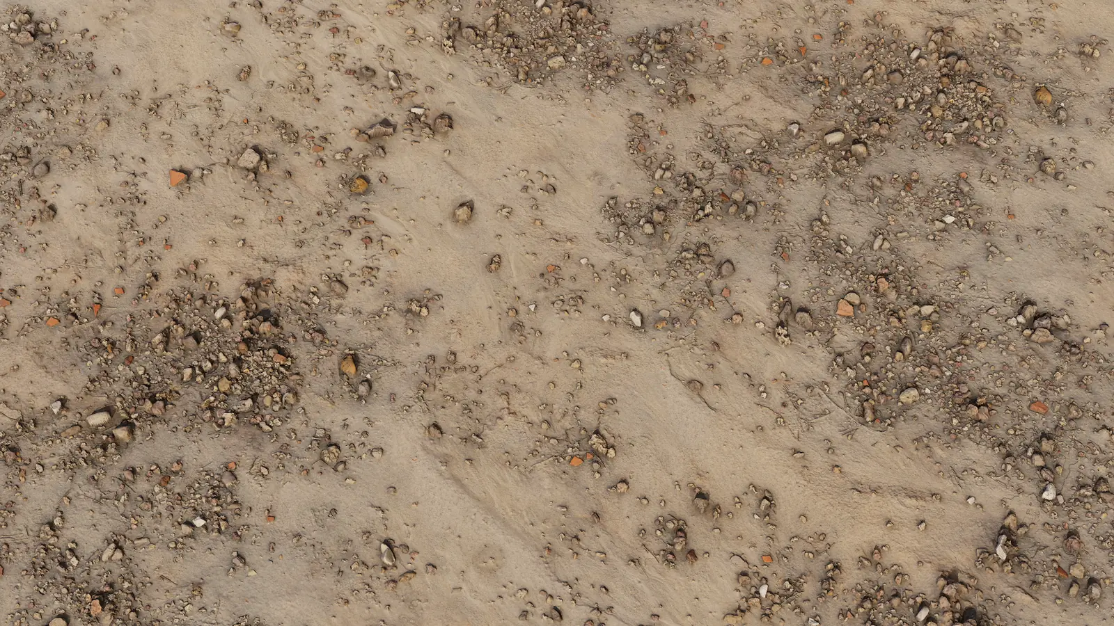 Ground PBR Texture – Rocky Sandy Ground | Free CC0 PBR