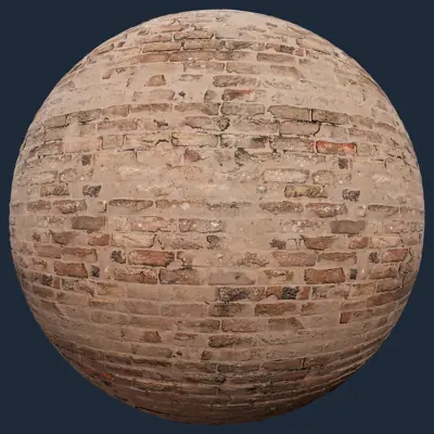 Weathered Old Brick Wall