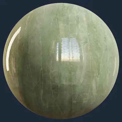 Luxury Soft Green Marble PBR Texture