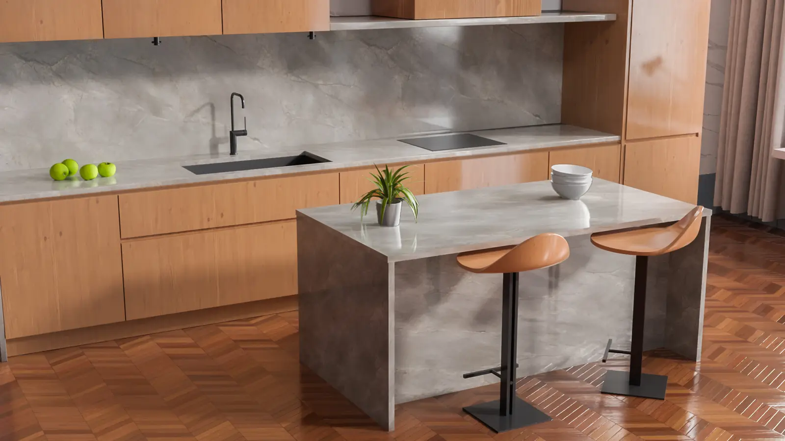 Luxury Light Beige Marble PBR texture screenshot 1