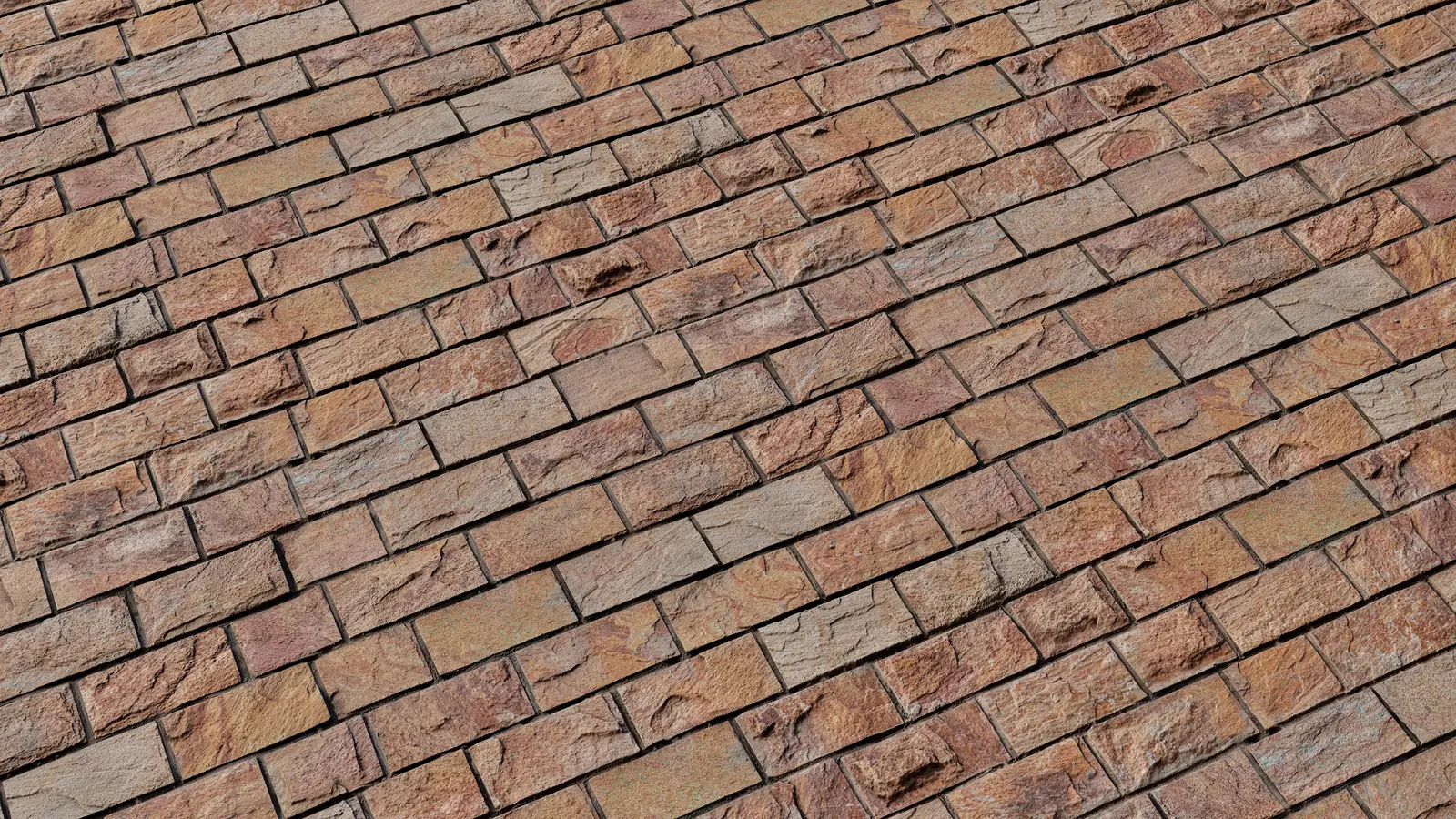 Sandstone Brick Wall PBR texture screenshot 1