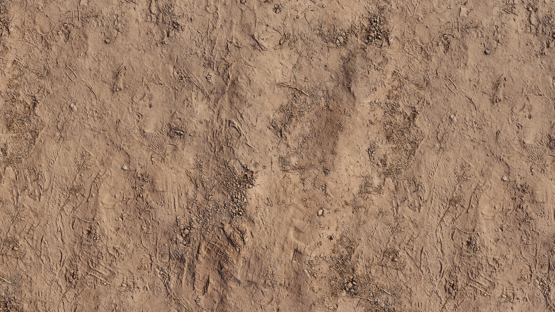 Земля с отпечатками ног PBR texture screenshot 1