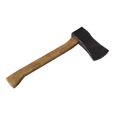 Old Woodcutting Axe 3D Model