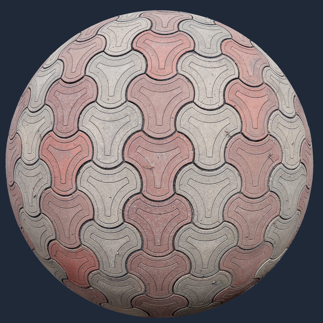 Hex-Petal Paving Tiles