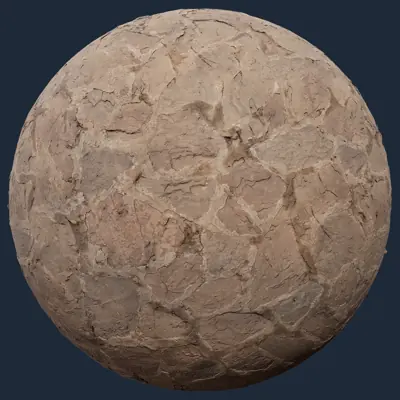 Irregular Stone Pavement PBR Texture