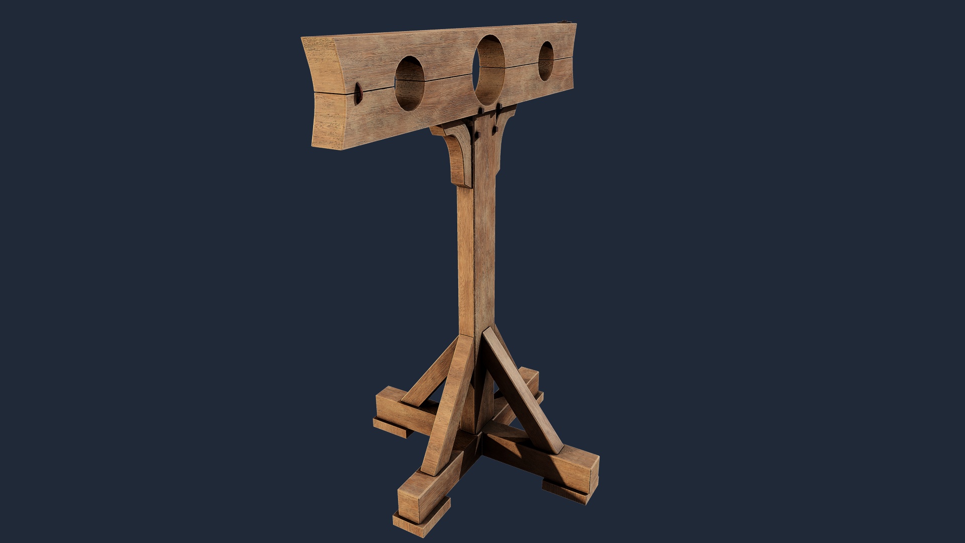 Medieval Wooden Pillory – medieval wooden pillory, medieval texture preview