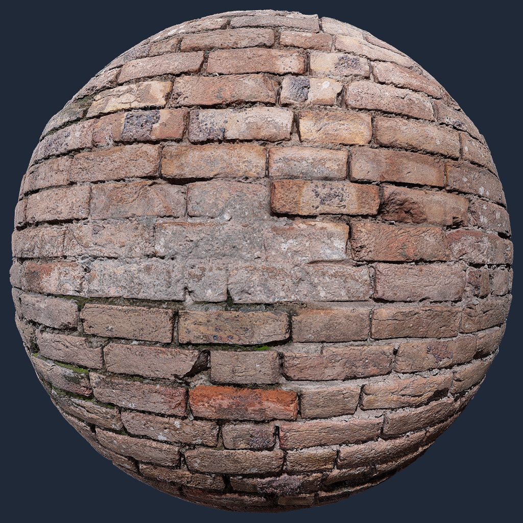 Muro de ladrillos desgastados