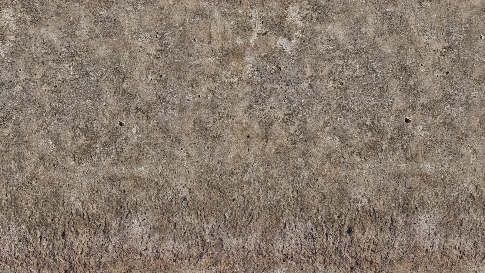 Aged Rough Concrete Wall Texture PBR texture screenshot 1