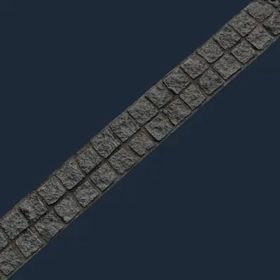 Stone Curb Trim Decal