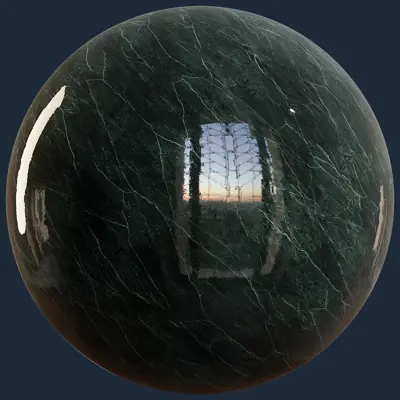 Luxury Dark Green Marble PBR Texture