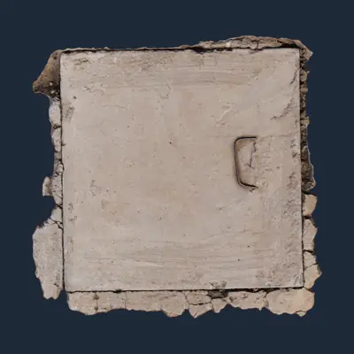 Concrete Manhole Cover PBR Texture