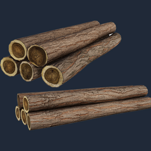 Realistic Tree Logs – Free Props 3D Model