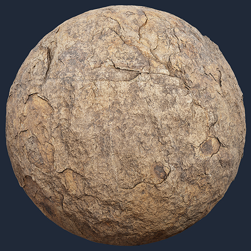 Cracked Beige Cliff Rock Texture – Free Rock PBR Texture