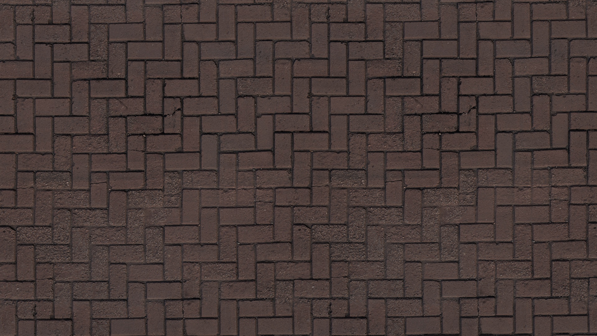 棕色砖砌路面 PBR texture screenshot 1