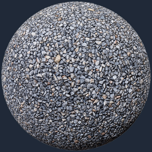 Road PBR Texture – Gravel Road Surface Texture | Free CC0 PBR