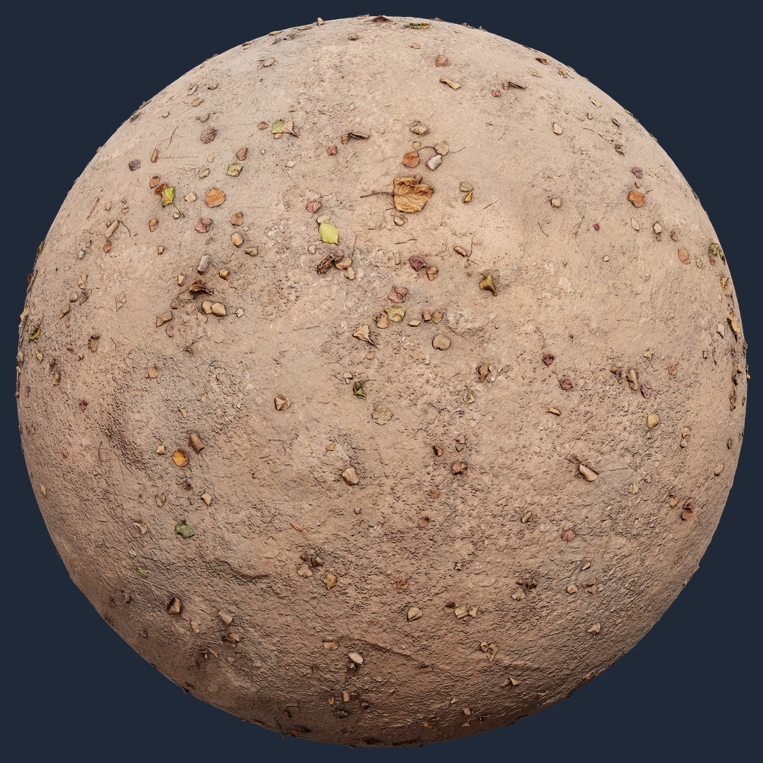Dry Leafy Dirt Ground – Free Ground PBR Texture