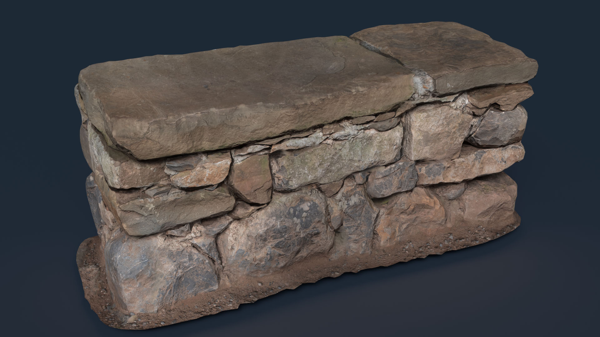 Weathered Stone Bench – weathered stone bench, weathered texture Props material preview