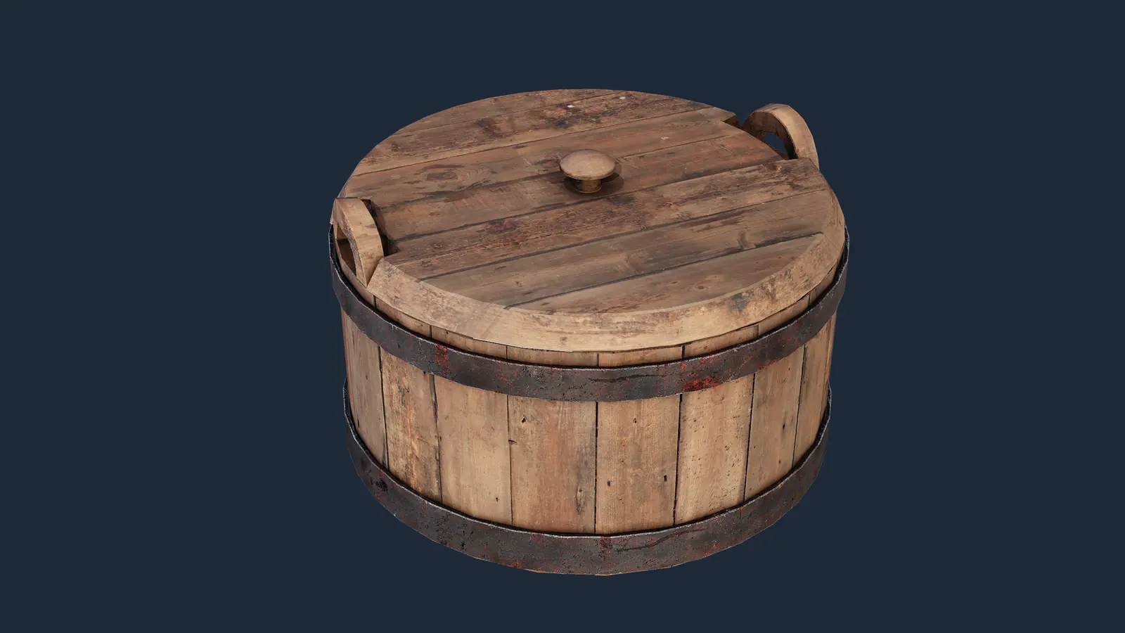 Aufbewahrung von Lebensmitteln in mittelalterlichen Küchen 3D model screenshot 1
