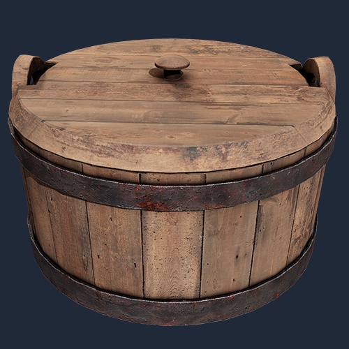 Medieval Kitchen Storage Food