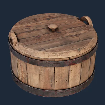 Wooden Pickle Barrel