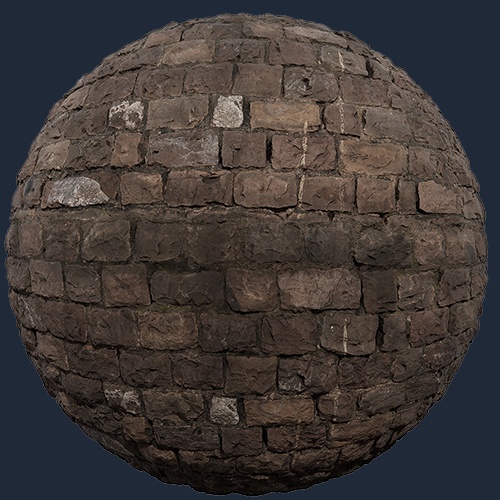 Medieval Dark Stone Wall – Free Wall PBR Texture