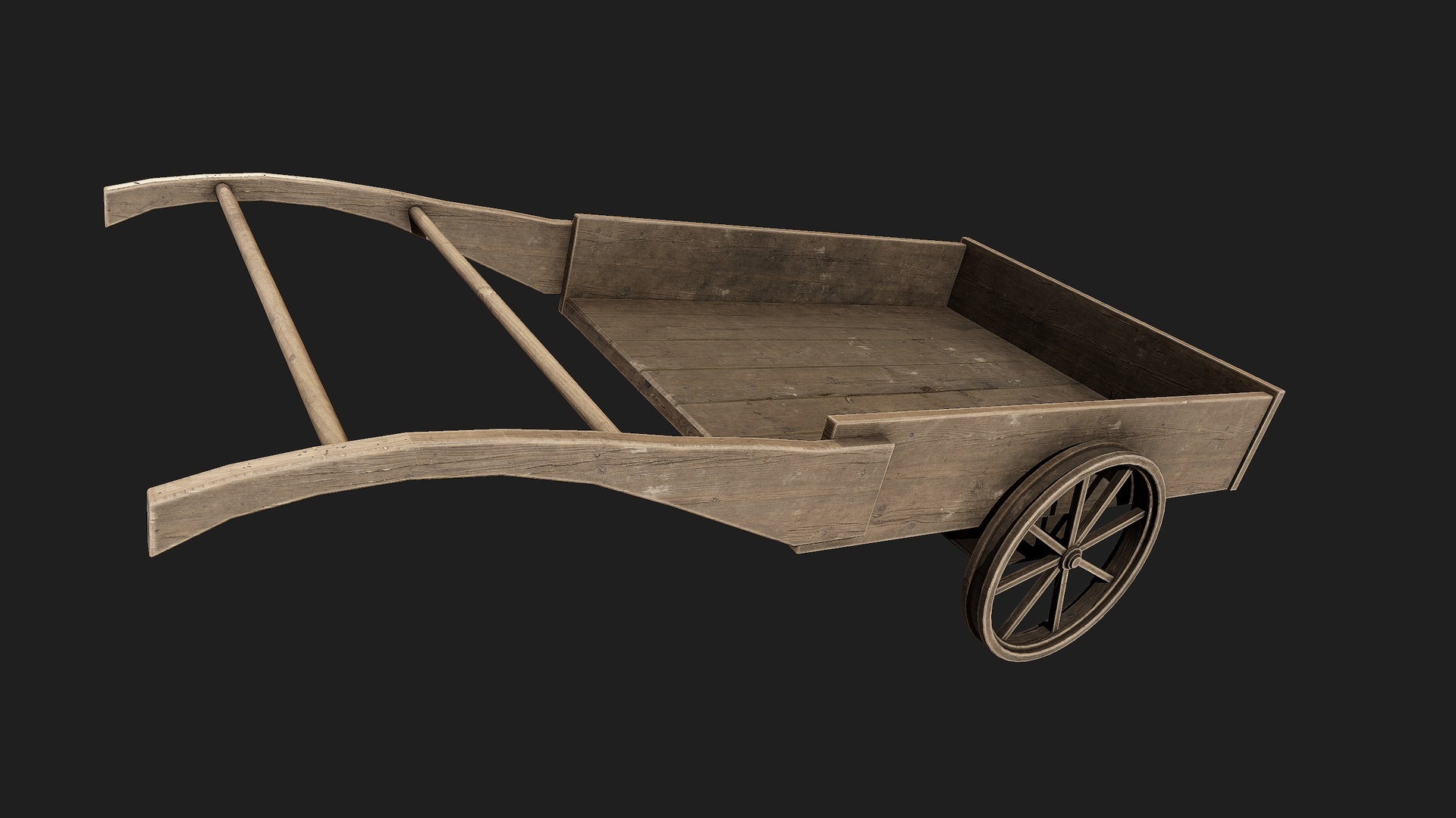 Old Wooden Cart – old wooden cart, old texture Medieval material preview