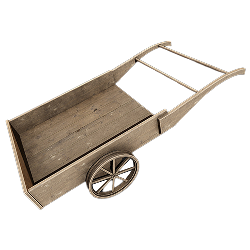 Old Wooden Cart – old wooden cart, old texture Medieval material preview