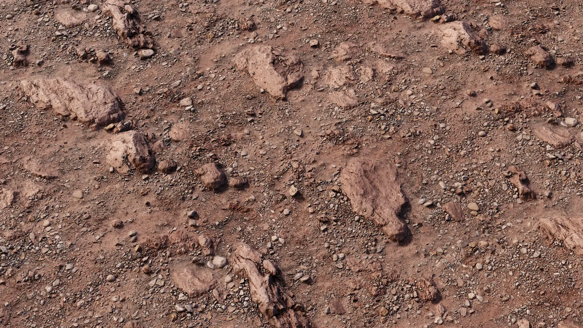 Ground PBR Texture – Rocky Desert Ground  | Free CC0 PBR