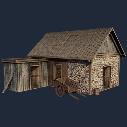 Medieval Stone House – Free Buildings 3D Model
