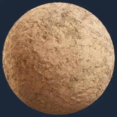 Ground PBR Texture – Footprint Sandy Terrain | Free CC0 PBR