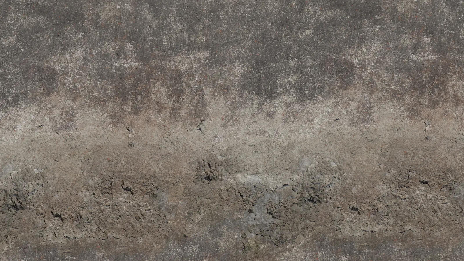 Weathered Concrete Wall PBR texture screenshot 1