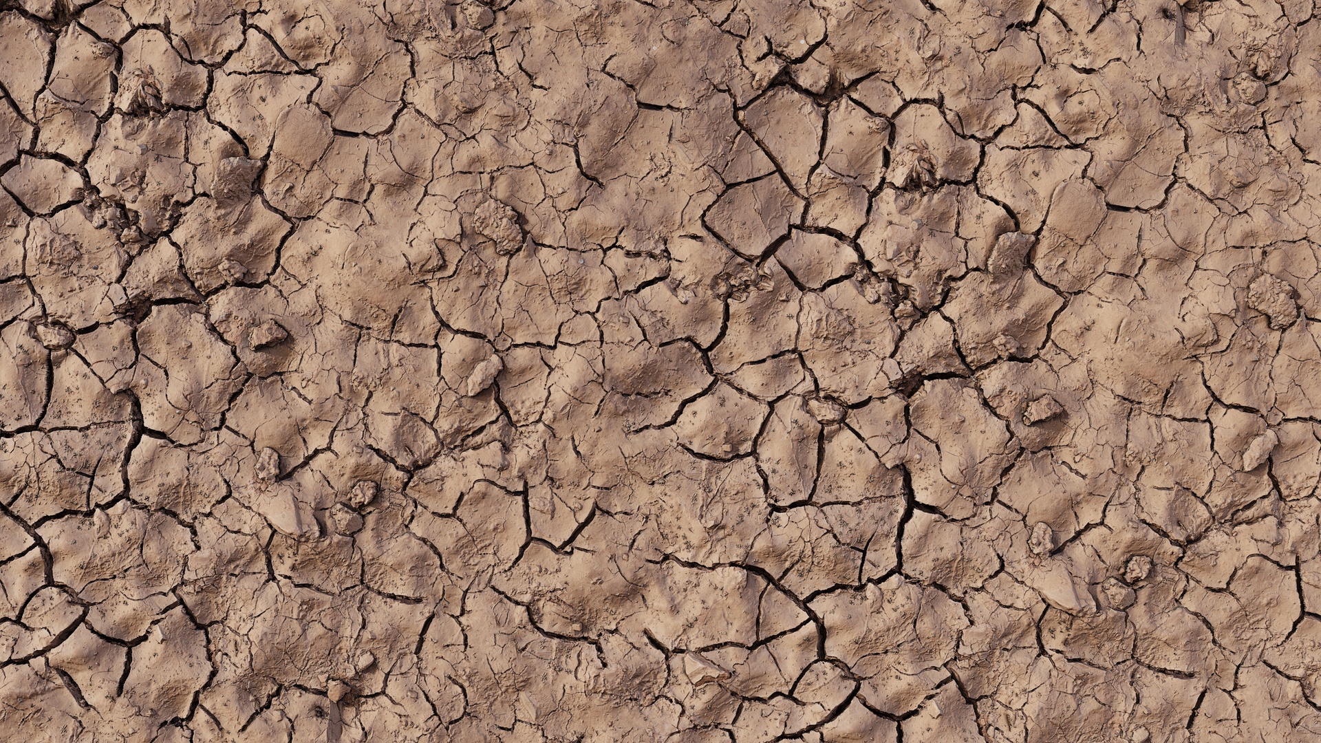 Terreno de lama seca e rachada PBR texture screenshot 1