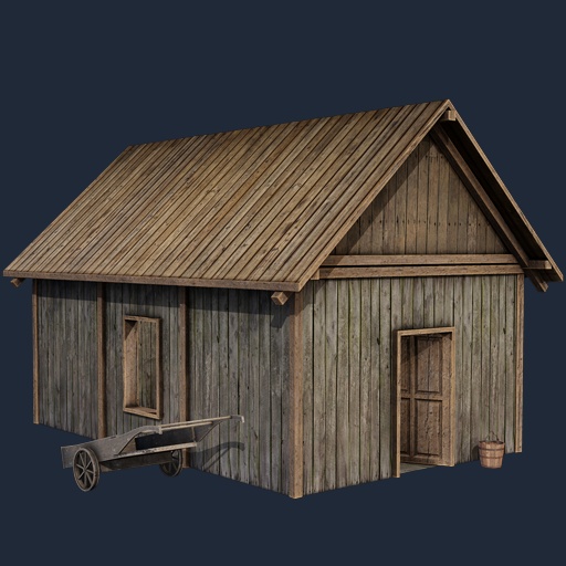 Rustic Wooden Cabin – Free Buildings 3D Model
